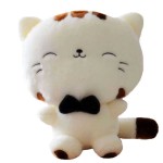 Cute 15 Inch White and Brown Kitty Cat Soft Toy